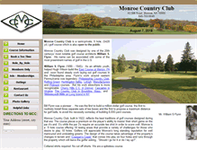 Tablet Screenshot of monroecountryclubny.com